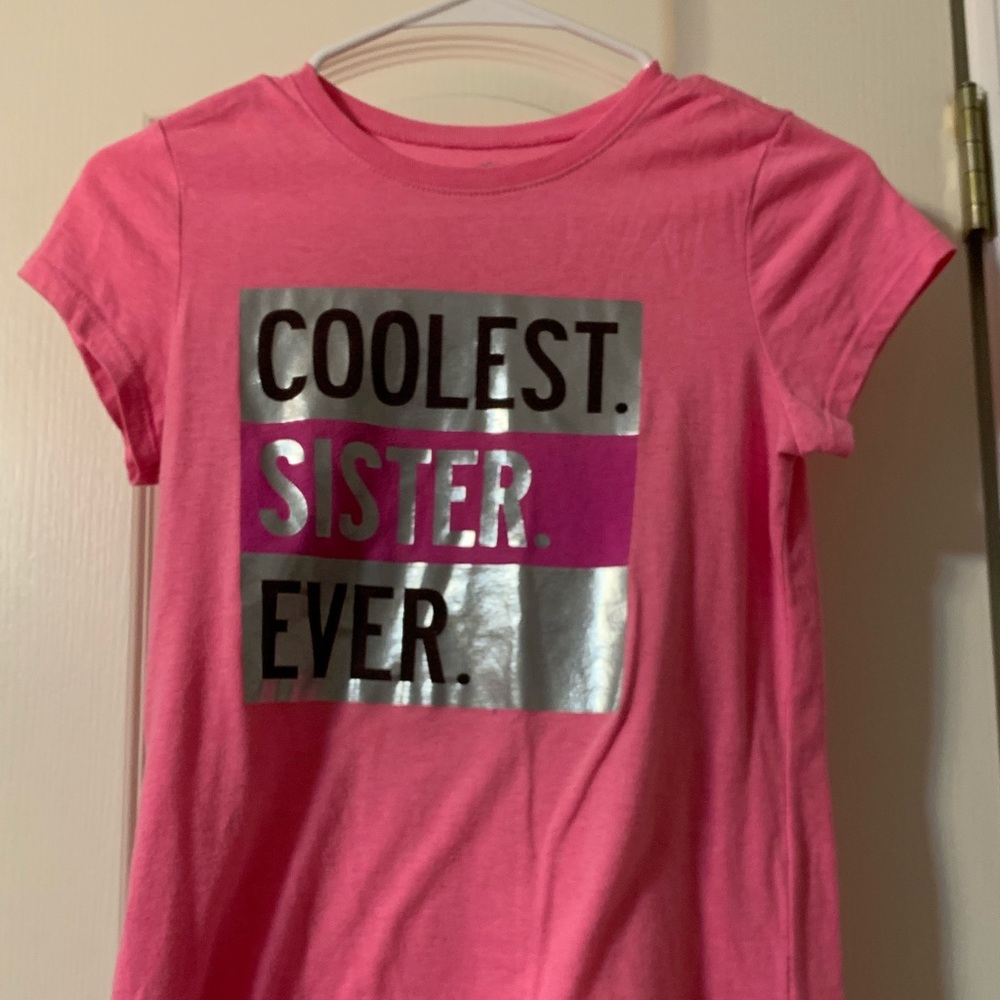 Pink Metallic Girls Shirt